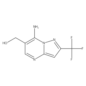 7-Amino-2-(trifluoromethyl)pyrazolo[1,5-a]pyrimidine-6-methanol Structure