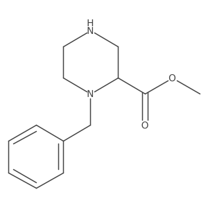 Methyl 1-benzylpiperazine-2-carboxylate结构式