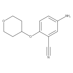 5-amino-2-(tetrahydro-2H-pyran-4-yloxy)benzonitrile Structure