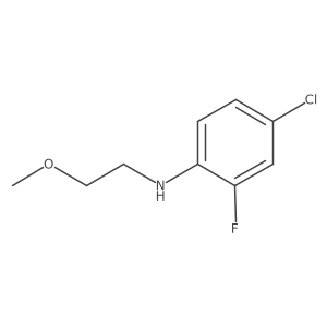 4-chloro-2-fluoro-N-(2-methoxyethyl)aniline Structure