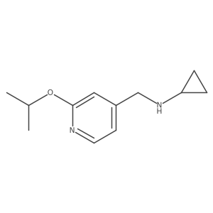 N-{[2-(propan-2-yloxy)pyridin-4-yl]methyl}cyclopropanamine结构式