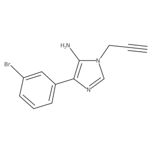 4-(3-Bromophenyl)-1-(prop-2-yn-1-yl)-1H-imidazol-5-amine Structure