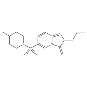 6-[(4-methylpiperidin-1-yl)sulfonyl]-2-propyl-2H,3H-[1,2,4]triazolo[4,3-a]pyridin-3-one结构式