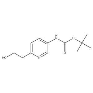 5-(Boc-amino)pyridine-2-ethanol结构式