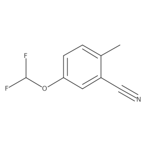 5-(Difluoromethoxy)-2-methylbenzonitrile Structure