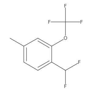 1-(Difluoromethyl)-4-methyl-2-(trifluoromethoxy)benzene Structure