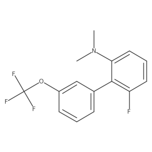 (6-Fluoro-3'-(trifluoromethoxy)biphenyl-2-yl)-dimethylamine Structure