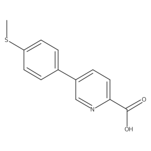 5-(4-Methylthiophenyl)picolinic acid结构式