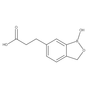 3-(1-Hydroxy-1,3-dihydrobenzo[c][1,2]oxaborol-6-yl)propanoic acid Structure