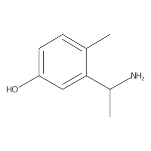 (R)-3-(1-Aminoethyl)-4-methylphenol结构式