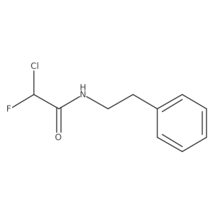 2-Chloro-2-fluoro-N-(2-phenylethyl)acetamide Structure
