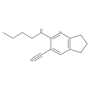 2-(Butylamino)-6,7-dihydro-5h-cyclopenta[b]pyridine-3-carbonitrile结构式