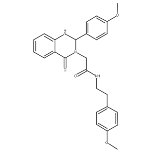 N-[2-(4-methoxyphenyl)ethyl]-2-[2-(4-methoxyphenyl)-4-oxo-1,4-dihydroquinazolin-3(2H)-yl]acetamide Structure
