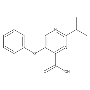 5-Phenoxy-2-(propan-2-yl)pyrimidine-4-carboxylic acid Structure