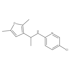5-Chloro-N-(1-(2,5-dimethylfuran-3-yl)ethyl)pyridin-2-amine Structure