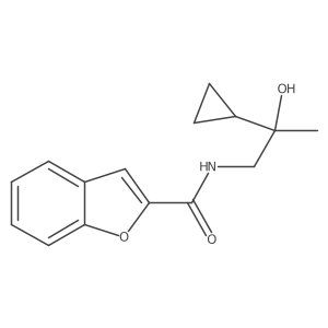 N-(2-cyclopropyl-2-hydroxypropyl)-1-benzofuran-2-carboxamide Structure