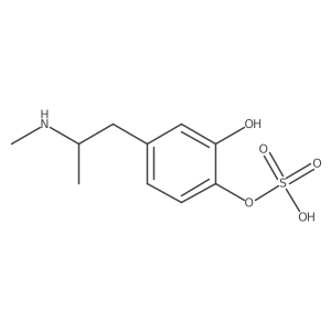 3,4-Dihydroxymethamphetamine-4-O-sulfate结构式