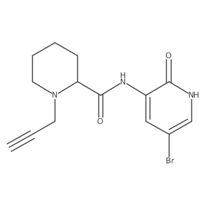 N-(5-bromo-2-oxo-1,2-dihydropyridin-3-yl)-1-(prop-2-yn-1-yl)piperidine-2-carboxamide Structure
