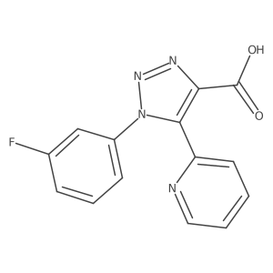 1-(3-fluorophenyl)-5-(pyridin-2-yl)-1H-1,2,3-triazole-4-carboxylic acid Structure