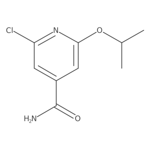 2-Chloro-6-(propan-2-yloxy)pyridine-4-carboxamide结构式
