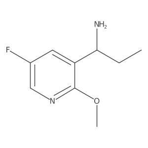 (S)-1-(5-Fluoro-2-methoxypyridin-3-YL)propan-1-amine Structure