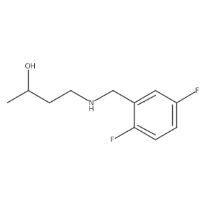 4-{[(2,5-Difluorophenyl)methyl]amino}butan-2-ol结构式