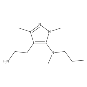 1H-Pyrazole-4-ethanamine, 1,3-dimethyl-5-(methylpropylamino)- Structure