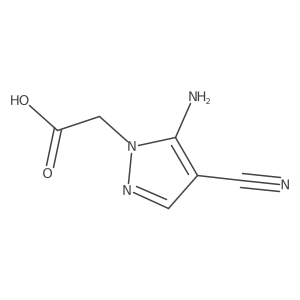 2-(5-amino-4-cyano-1H-pyrazol-1-yl)acetic acid Structure