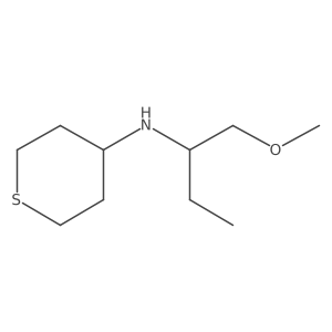 N-(1-Methoxybutan-2-yl)tetrahydro-2H-thiopyran-4-amine结构式