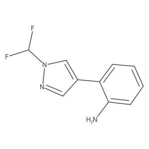 2-(1-(Difluoromethyl)-1h-pyrazol-4-yl)aniline Structure