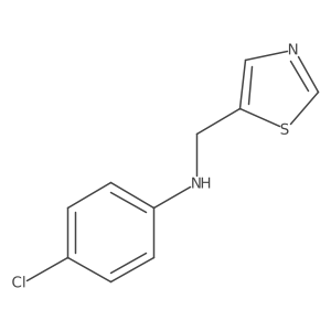 4-chloro-N-(1,3-thiazol-5-ylmethyl)aniline结构式
