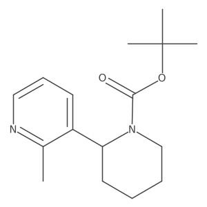 tert-Butyl 2-(2-methylpyridin-3-yl)piperidine-1-carboxylate Structure