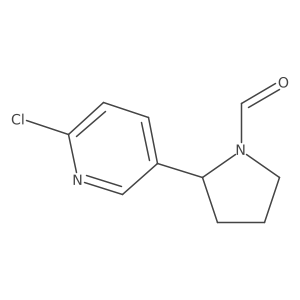 2-(6-Chloropyridin-3-yl)pyrrolidine-1-carbaldehyde结构式