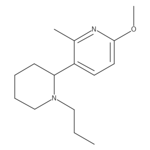 6-Methoxy-2-methyl-3-(1-propylpiperidin-2-yl)pyridine结构式