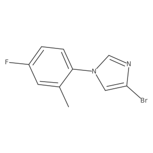 4-Bromo-1-(4-fluoro-2-methylphenyl)-1H-imidazole结构式