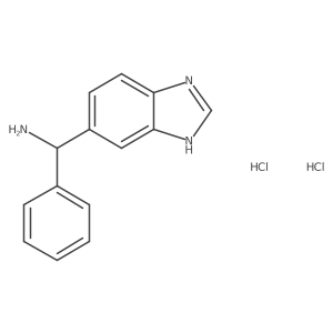 1H-1,3-benzodiazol-5-yl(phenyl)methanamine dihydrochloride结构式