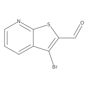 3-Bromothieno[2,3-b]pyridine-2-carbaldehyde结构式