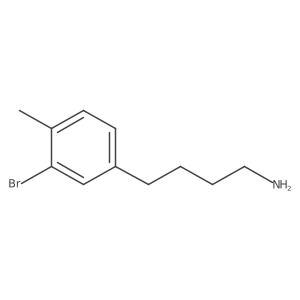 4-(3-Bromo-4-methylphenyl)butan-1-amine结构式