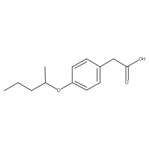 2-(4-Pentan-2-yloxyphenyl)acetic acid Structure