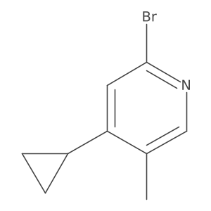 2-Bromo-4-cyclopropyl-5-methylpyridine Structure