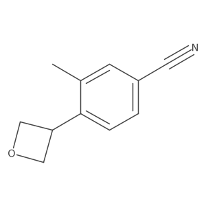 3-Methyl-4-(oxetan-3-YL)benzonitrile结构式