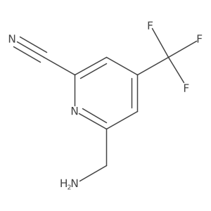 6-(Aminomethyl)-4-(trifluoromethyl)pyridine-2-carbonitrile结构式