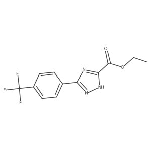 Ethyl 5-[4-(Trifluoromethyl)phenyl]-1H-1,2,4-triazole-3-carboxylate Structure
