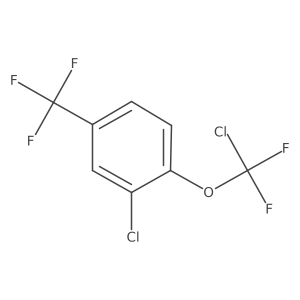 2-Chloro-1-[chloro(difluoro)methoxy]-4-(trifluoromethyl)benzene结构式