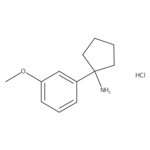 1-(3-Methoxyphenyl)cyclopentanaminehydrochloride Structure