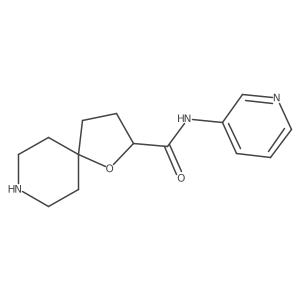 N-(Pyridin-3-yl)-1-oxa-8-azaspiro[4.5]decane-2-carboxamide Structure
