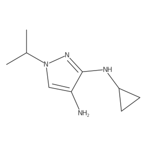 N3-cyclopropyl-1-(propan-2-yl)-1H-pyrazole-3,4-diamine结构式