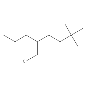 5-(Chloromethyl)-2,2-dimethyloctane结构式