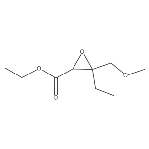 Ethyl 3-ethyl-3-(methoxymethyl)oxirane-2-carboxylate Structure