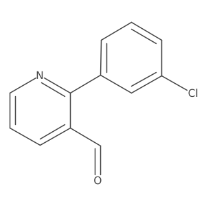 2-(3-Chlorophenyl)-pyridine-3-carbaldehyde结构式